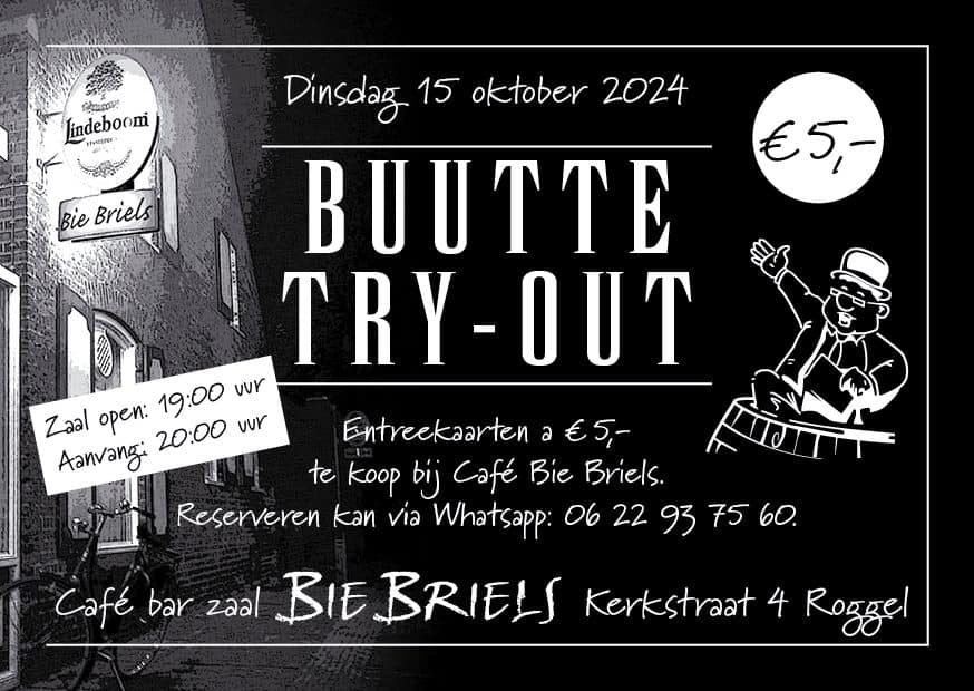 Buutte try-out bie Briels