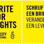 Write for Rights schrijf actie dag